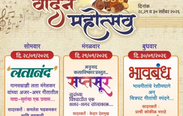 मुंबईत रंगणार ‘गायन वादन महोत्सव’