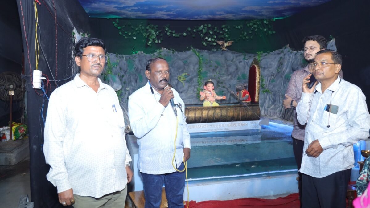 लोकसंवादाच्या माध्यमातून श्री राजस्थानी नवयुवक गणेश मंडळ येथे शासनाच्या विविध योजनांची जनजागृती