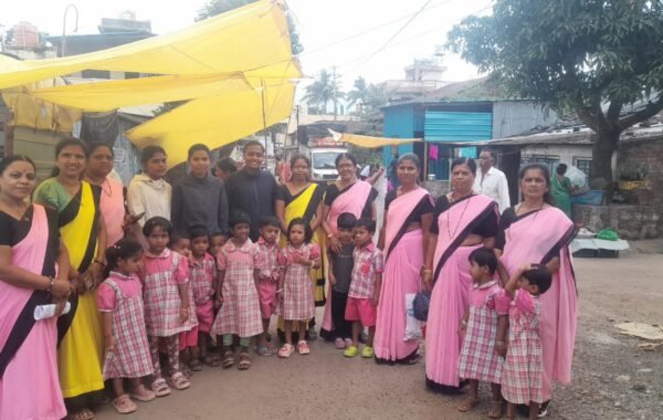 मेढ्यात बालकांची बाजार फेरी; ‘सेवा संकल्प अभियान’अंतर्गत पोषणाबाबत जनजागृती