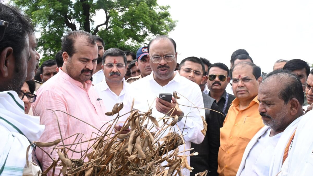 शेतपिकाची नुकसान भरपाई मिळण्यासाठी प्रयत्न करणार – मंत्री चंद्रशेखर बावनकुळे